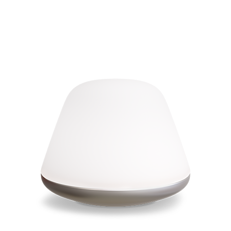 Bloom Bordslampa Ø38 Cm Satin Silver/Opal