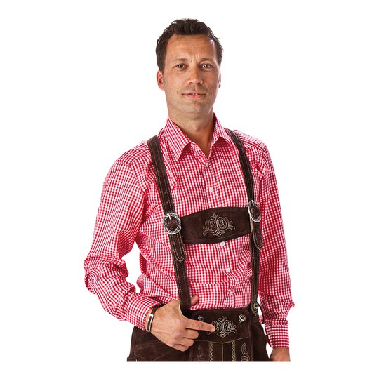 Oktoberfest Skjorta Röd - Medium