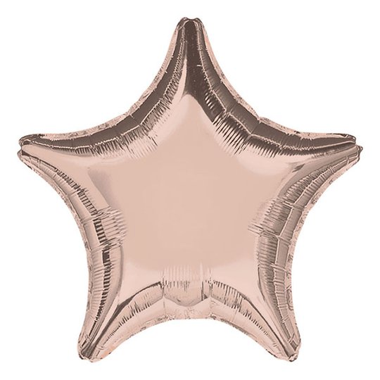 Folieballong Stjärna Roséguld