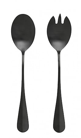 Black Salladsbestick 2 delar Svart