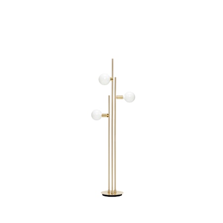 Golvlampa klot Mässing