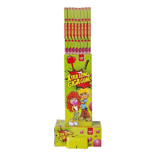Superlångt Tuggummi Jordgubb - 85 gram