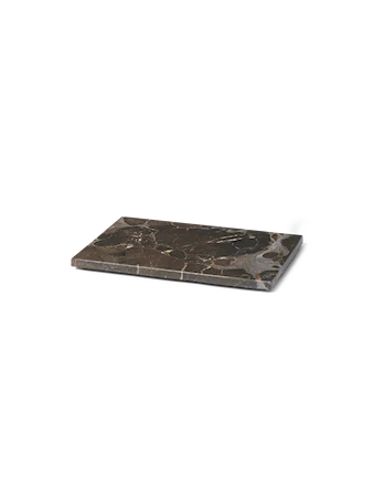 Bricka till Plant box 26x17 cm Marmor Dark Brown