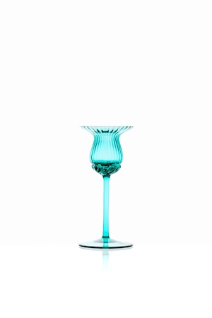 Tulipán Ljusstake 15 cm Turquoise