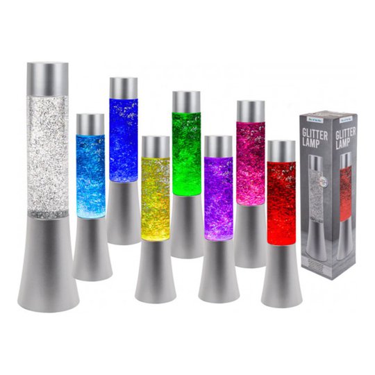 Färgskiftande Glitterlampa