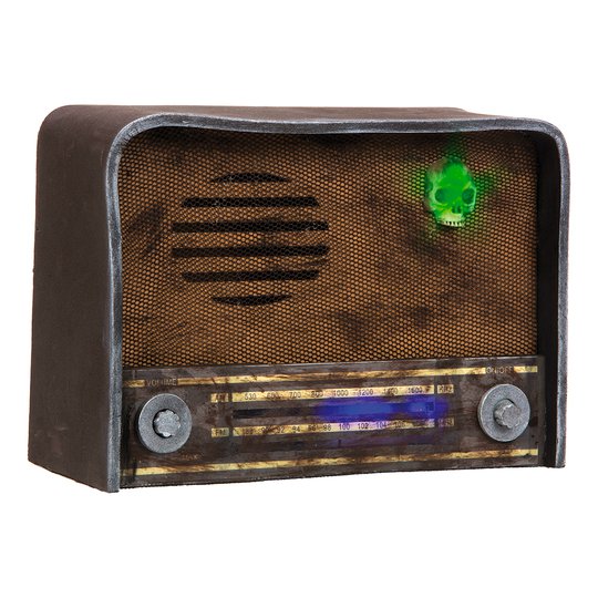 Läskig Retro Radio med Ljud & Ljus