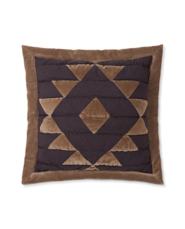 Patch Quilted Kuddfodral Cotton Velvet/LinenVisc