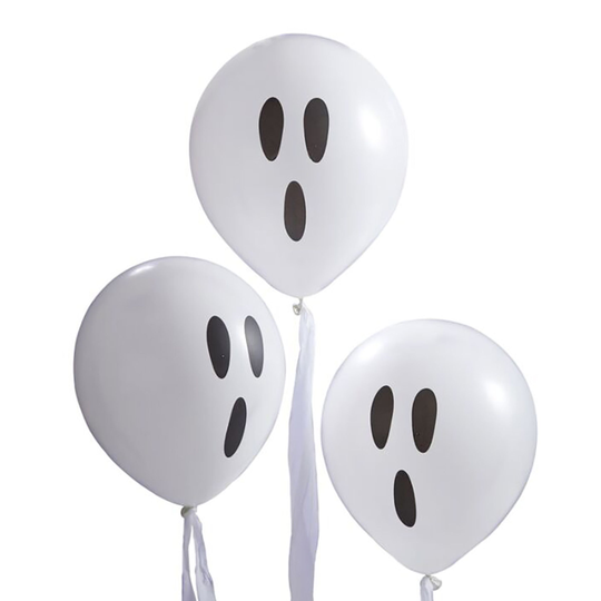 Ballonger Vita Spöken - 10-pack