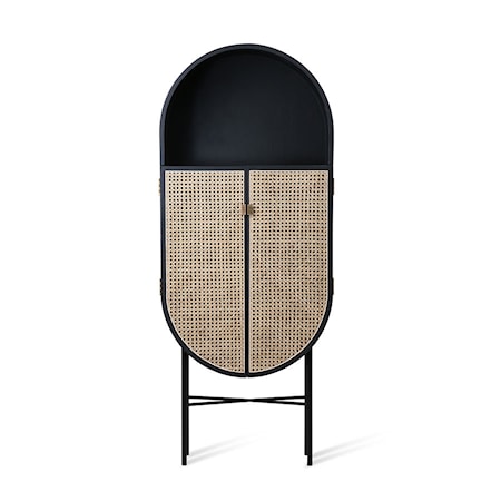 Retro Oval Cabinet Black