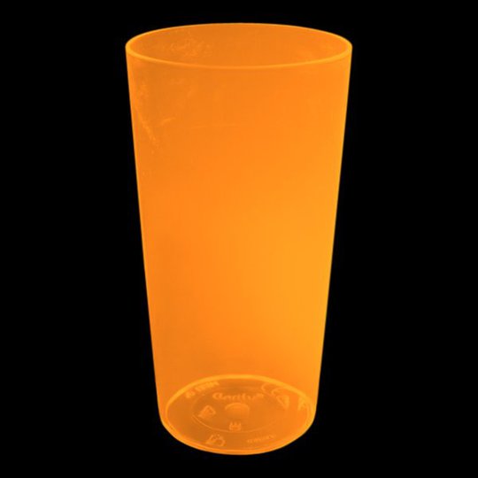 UV Neon Drinkglas - 4-pack Orange