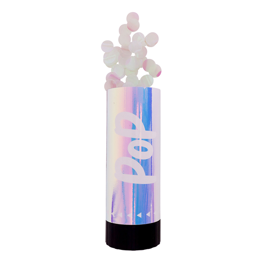 Konfettikanon Liten Holografisk - 3-pack