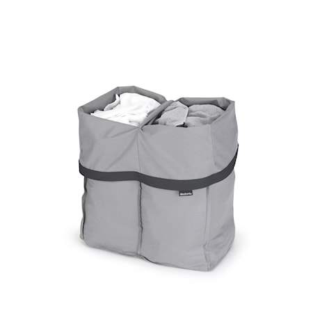 Innerpåse Grå till Bo Tvättkorg 2x45L