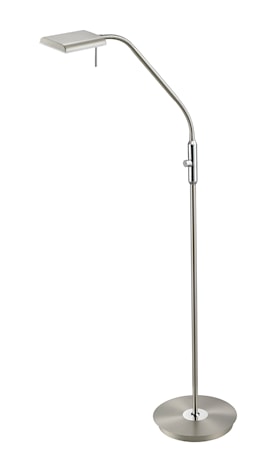 Bergamo LED Golvlampa Borstat stål