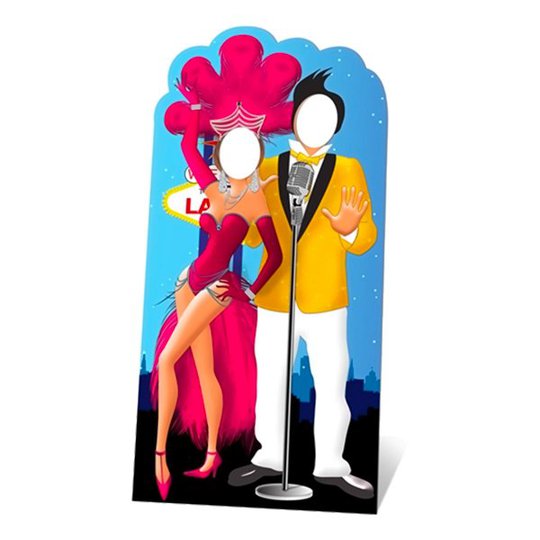 Las Vegas Par Stand-In Kartongfigur