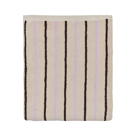 Raita Handduk 100X150 cm Beige/Lila