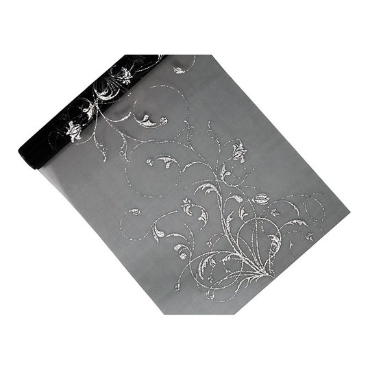 Broderad Bordsdekoration Silver - 1-pack
