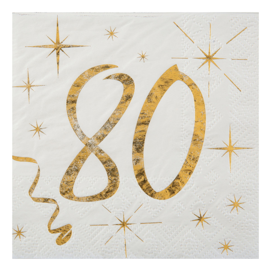 Servetter 80 Guld - 20-pack