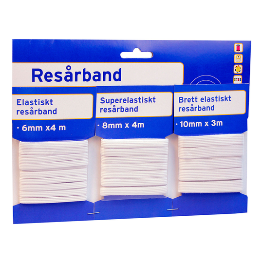 Resårband - 3-pack