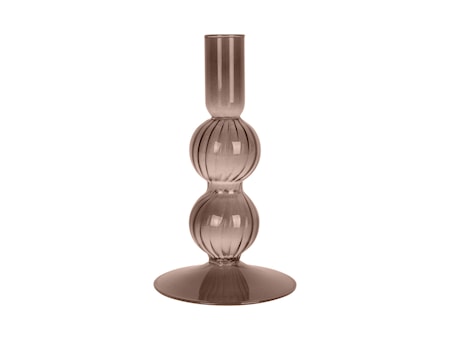 Swirl Bubbles Ljusstake Brun