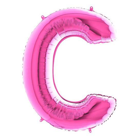 Bokstavsballong Rosa - Bokstav C
