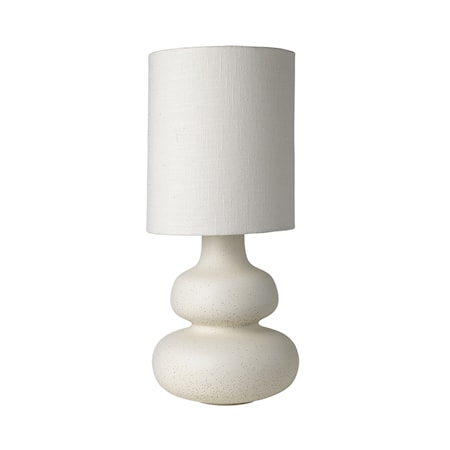 Dandie Keramik Lampa 26x61 cm Vit