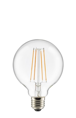 E27 LED 3-steg dimbar Glob 100 Klar 7W