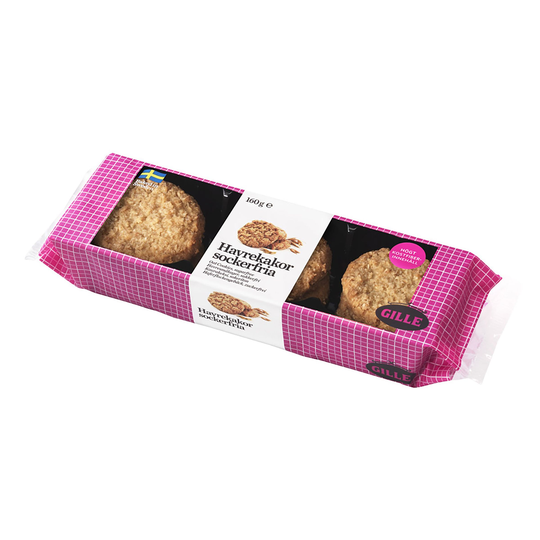 Gille Sockerfria Havrekakor - 160 gram