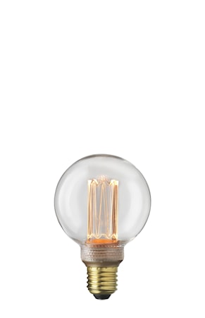 Ljuskälla E27 Laser LED Filament Glob 80 mm Klar 3,5W