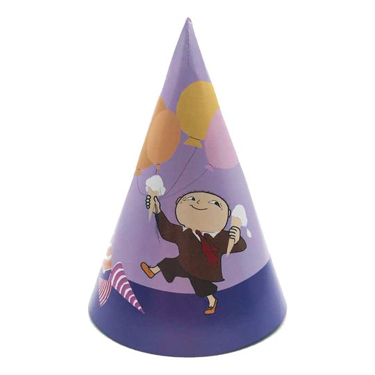 Partyhattar Lila Alfons Åberg - 8-pack