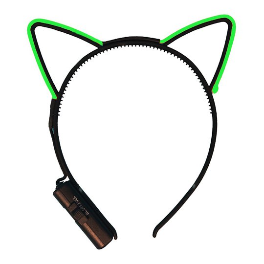 LED Kattöron - Grön