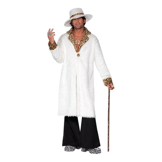 Pimp Pälskappa Maskeraddräkt - Medium