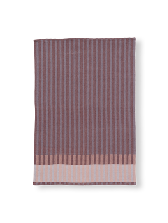 Grain Jacquard Kökshandduk Bordeaux
