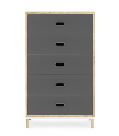 Kabino 5 drawers byrå – Grå