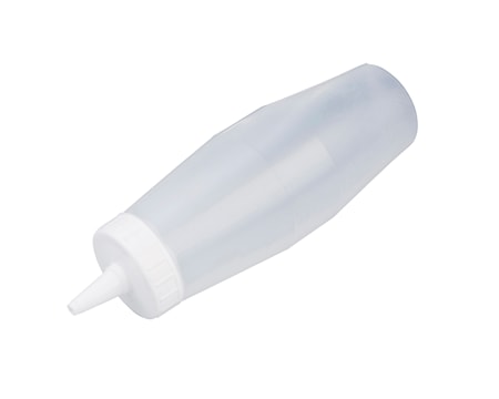 Plastflaska 0,4L vit/klar
