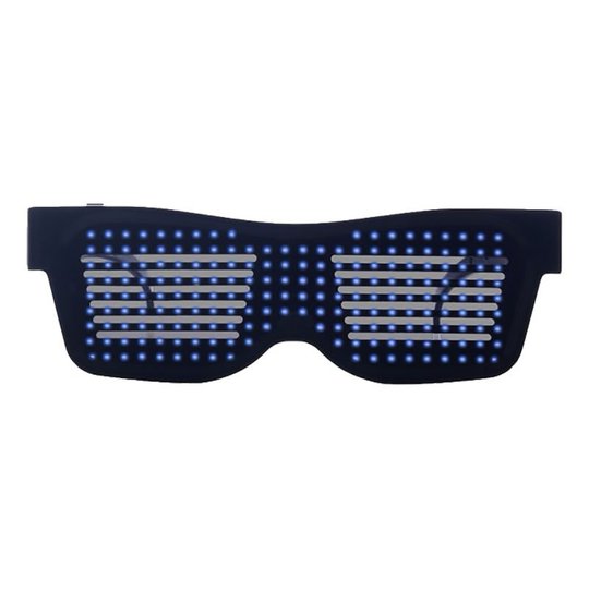 LED Bluetooth Glasögon - Blå