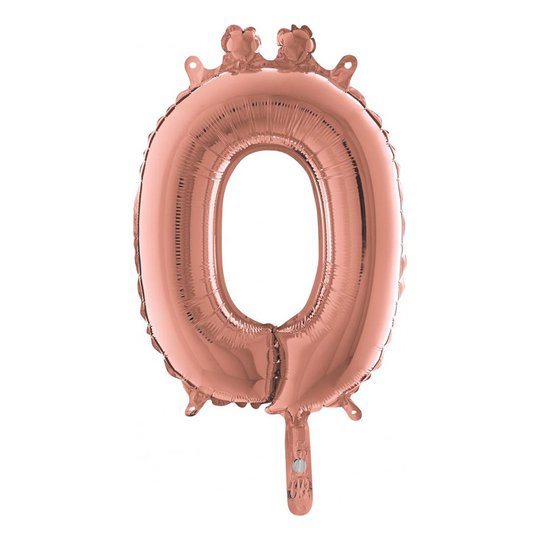 Bokstavsballong Mini Roséguld - Bokstav Ö