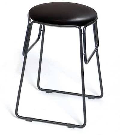 Prop low barstol Läder