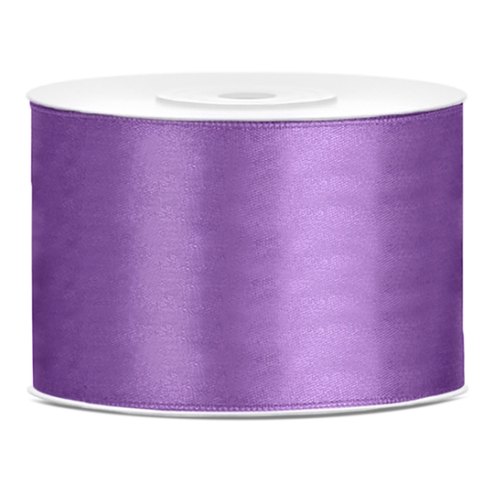 Satinband Ljuslila - 50 mm x 25 m