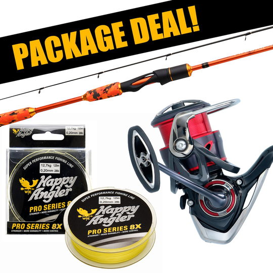 Patriot Fireball Xtreme Micro + Daiwa Fuego haspelset med flätlina