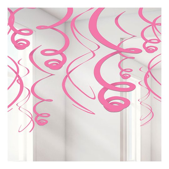 Swirls Rosa Hängande Dekoration
