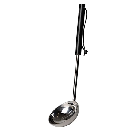 Soppslev 31 cm Metall/Svart trä