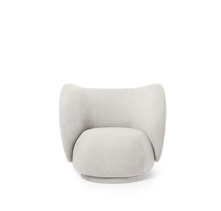 Rico Loungefåtölj Off-White Boucle