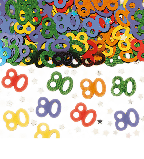 Bordskonfetti 80 Multi - 14 g