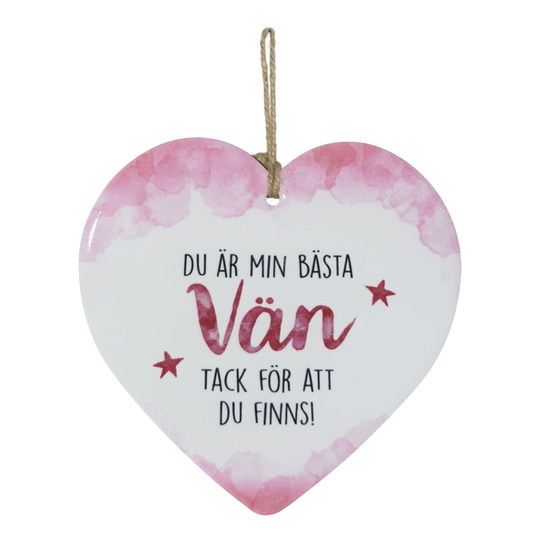 Dekorationshjärta Vän