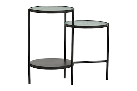 Gera Sidobord 2-In-One Svart Järn