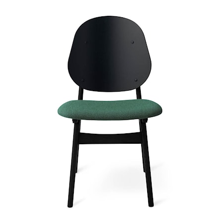 Noble Stol Hunter Green Svartlackad Bok