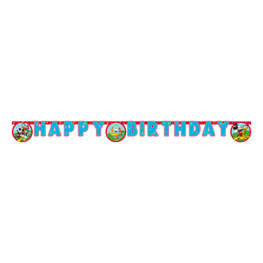 Bokstavsgirlang Happy Birthday Musse Pigg