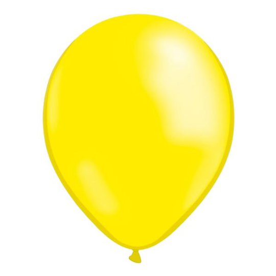 Ballonger Gula Metallic - 10-pack