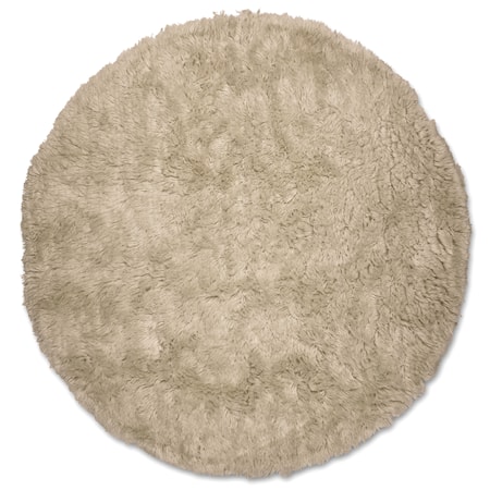 Cloudy Rund Matta 160 Beige