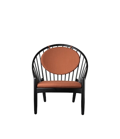 J166 Jørna Fåtölj Svart/Bränd orange 4301